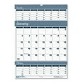 thumbnail image 1 of Bar Harbor Recycled Wirebound 3-Months-per-Page Wall Calendar, 12 x 17, White/Blue/Gray Sheets, 14-Month (Dec-Jan): 2023-2025 | Bundle of 5 Each, 1 of 1