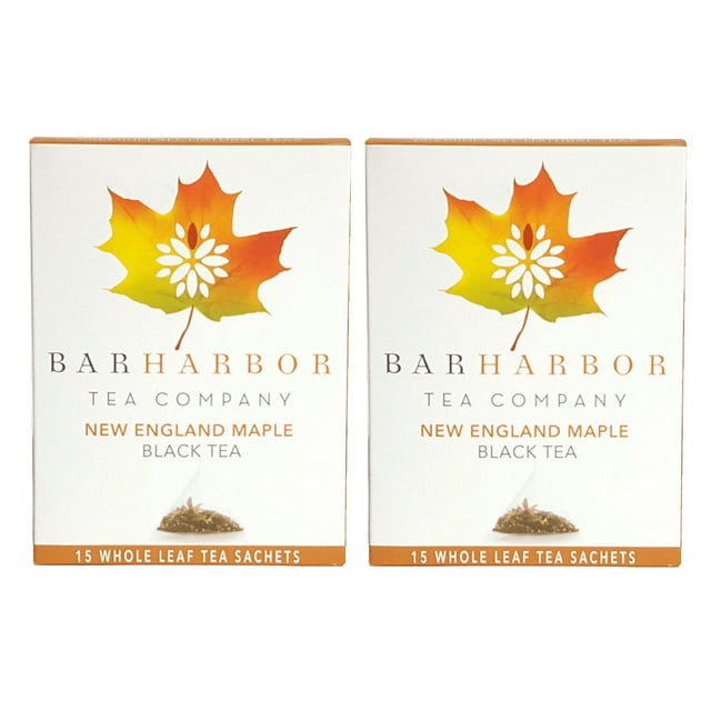 Bar Harbor Tea Company New England Maple Tea - 2 pack, 30 count, Tea bags