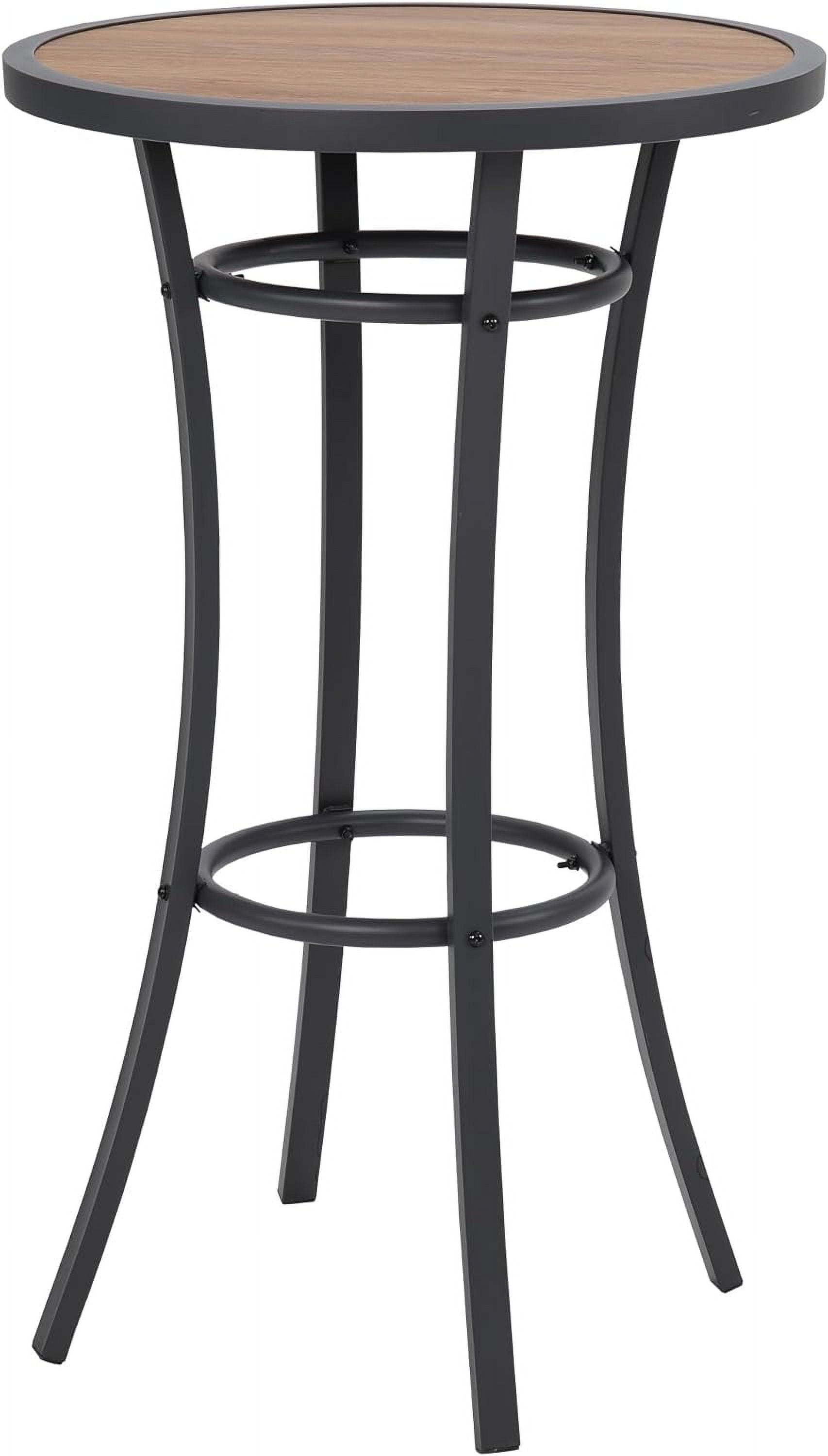 Bar Height Patio Table, 40-Inch Outdoor Pub Table Bistro Table with ...