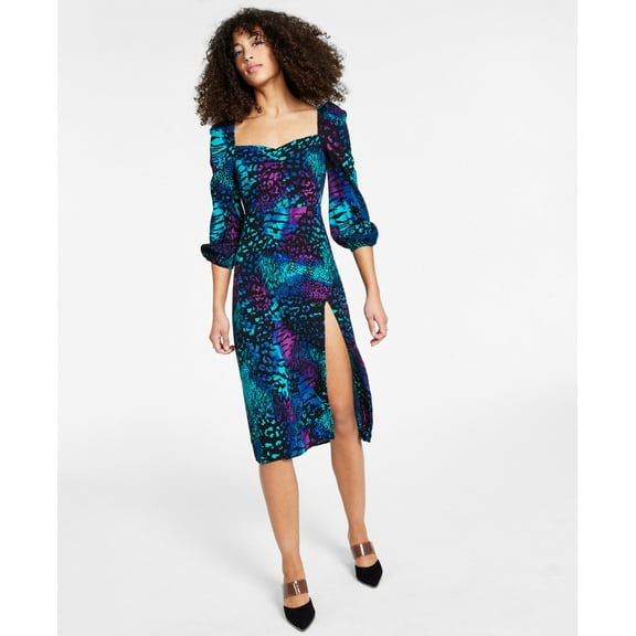 Bar III Animal Print Dress Animal Hues M