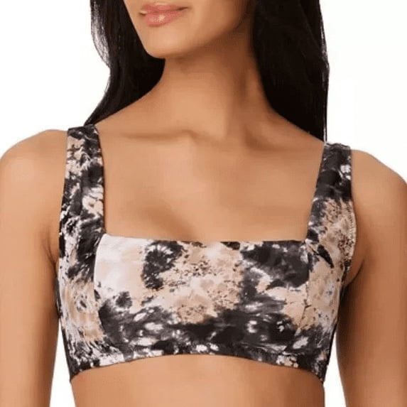 Bar III BLACK Wet'N Wild Square-Neck Bikini Swim Top, US Small