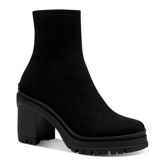 Bar III Fallun Lug-Sole Booties Black Micro 10M