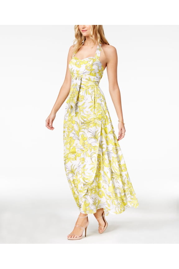 Halter Maxi Dress Priare Peony 4