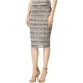 thumbnail image 1 of Bar III Jacquard Pencil Skirt Gold S, 1 of 2