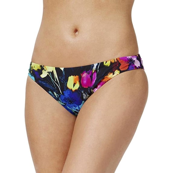 Bar III MULTI Floral Print Cheeky Swim Bottom, US X-Large