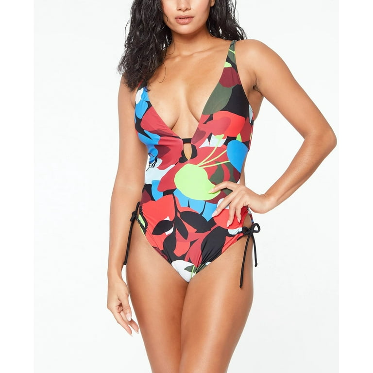 Bar III MULTI Side Tie Monokini Swimsuit US Small Walmart