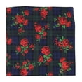 thumbnail image 1 of Bar III Men's Rose Tartan Pocket Square Burgandy One size B4HP, 1 of 3