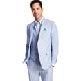 thumbnail image 1 of Bar Iii Mens Slim-Fit 100% Linen Chambray Sport Coat Blazer Suit Jacket Blue 46R, 1 of 4