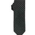 thumbnail image 1 of bar III Mens Dot Self-tied Necktie, Black, One Size, 1 of 2