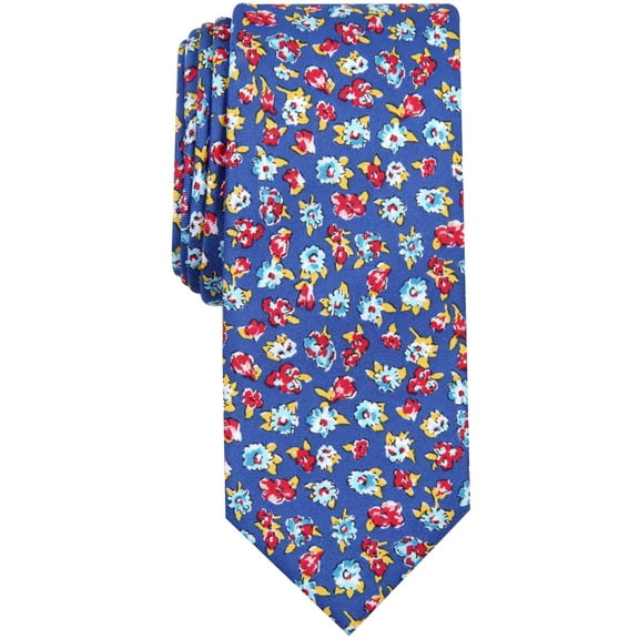 Bar III Mens Newbury Floral Floral Print Business Neck Tie