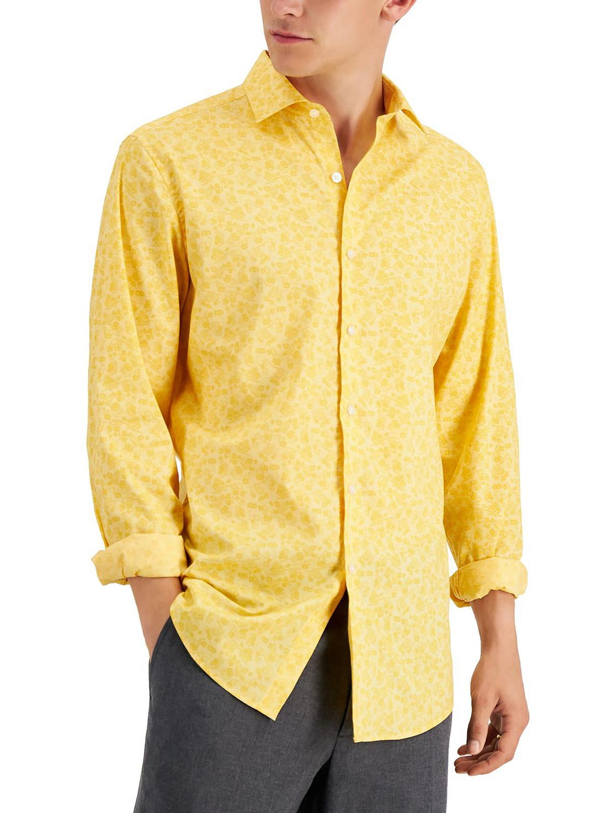 bar iii organic cotton watercolor floral-print slim fit dress shirt Bar Iii Men's Slim-Fit Water Floral Dress Shirt, Created for Macy's