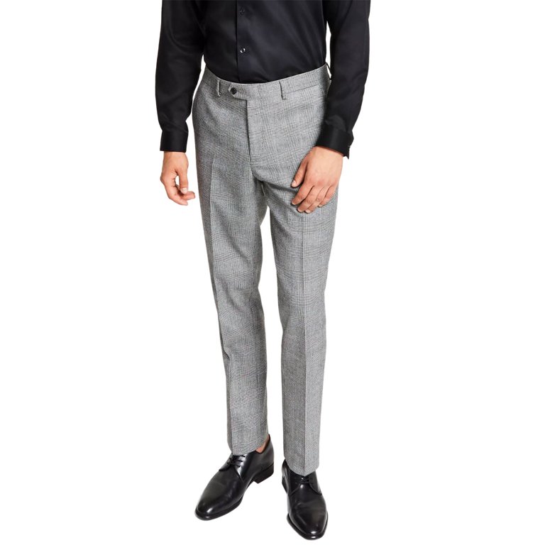 Bar III Mens Slim-Fit Plaid Wool Blend Dress Pants 30 x 30 Black/White NWT  $175