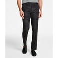thumbnail image 1 of Bar III Men's Slim-Fit Check Suit Pants Brown B4HP $175 (31,30 in), 1 of 4