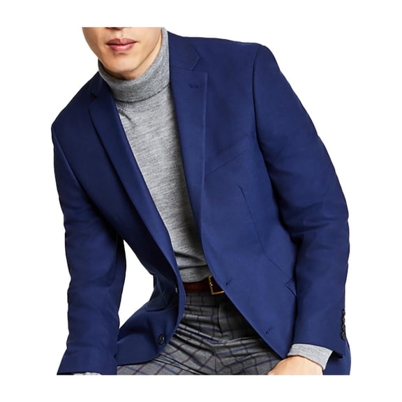 Bar III Men's Slim-Fit Solid Blazer Navy B4HP $295 (Regular,Regular,42)