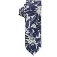 thumbnail image 1 of Bar III Mens Totness Abstract Floral Skinny Tie Blue One Size, 1 of 2