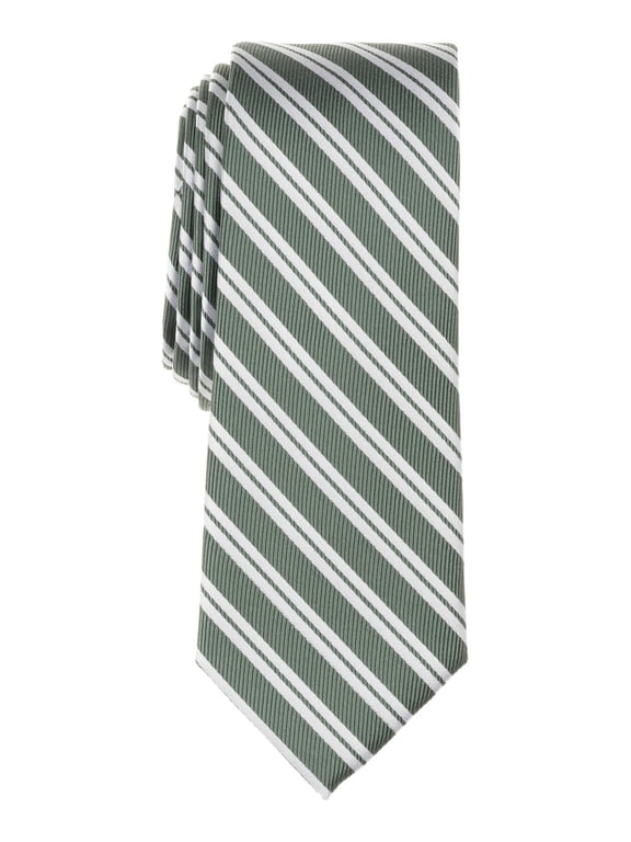 Mens Varsity Stripe Neck Tie Green Mint