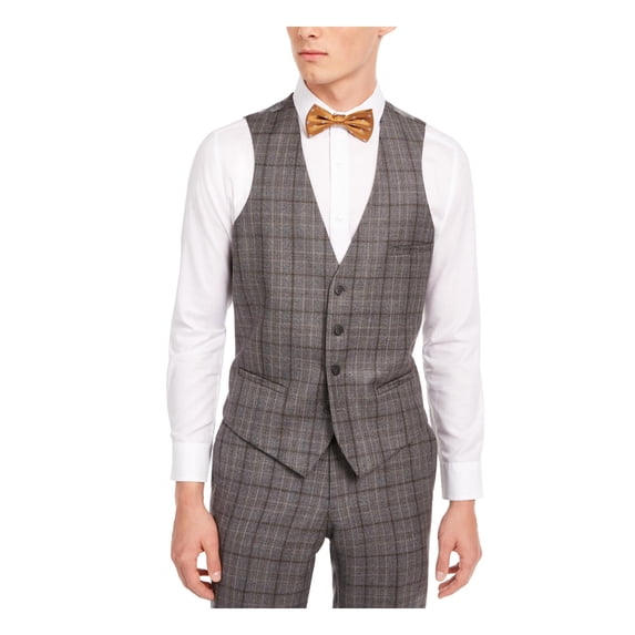 Bar III Mens Wool Blend Slim Fit Suit Vest