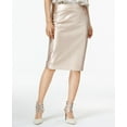 thumbnail image 1 of Bar III Metallic Faux Leather Skirt Gold 2XS, 1 of 1