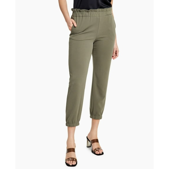 Bar III Petite Pull On Jogging Pants Dusty Olive PL