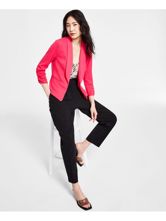 Petite Ruched Sleeve Jacket Watermelon Pop PM