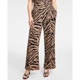 thumbnail image 1 of Bar III Petite Wide Leg Zebra Textured Knit Pants Alana Zebra PM, 1 of 1