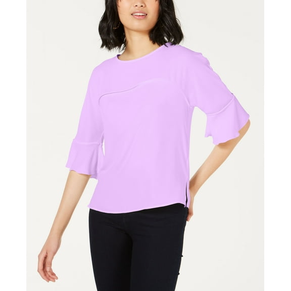 Bar III Ruffle Sleeve Blouse Daphne XS