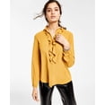 thumbnail image 1 of Bar III Ruffled Blouse Harvest 2XS, 1 of 1