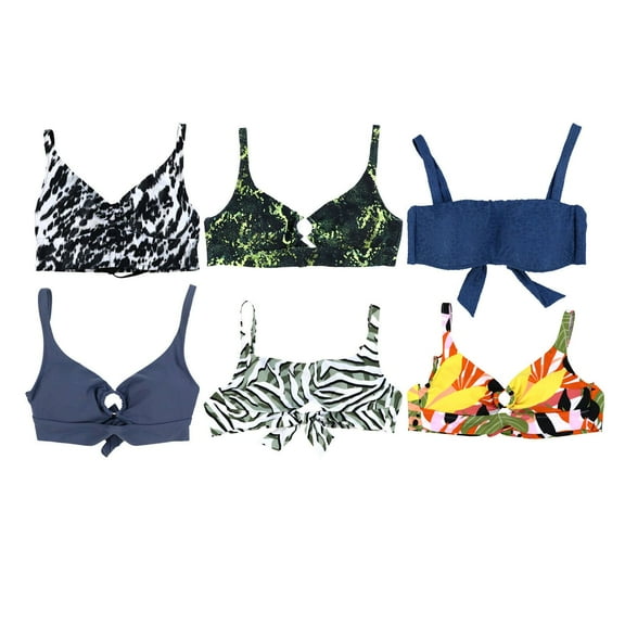 Bar III Womens Bikini Top Bathing Suit Square Neck Swimsuit Summer Swimwear New