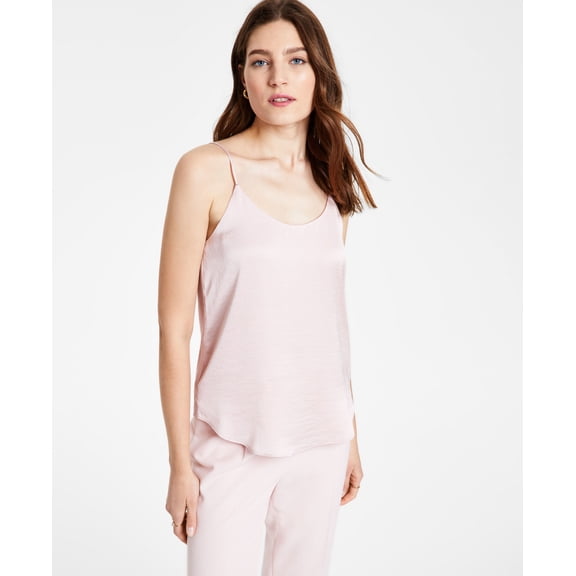 Bar III Scoop Neck Camisole Rosebud L