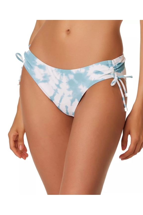 Spiraling Hipster Bikini Bottoms In Abalone Blue