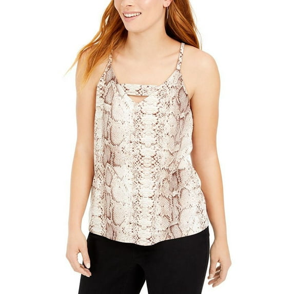 Bar III Trendy Plus Size Animal Print Tank Top Snake Python 3X