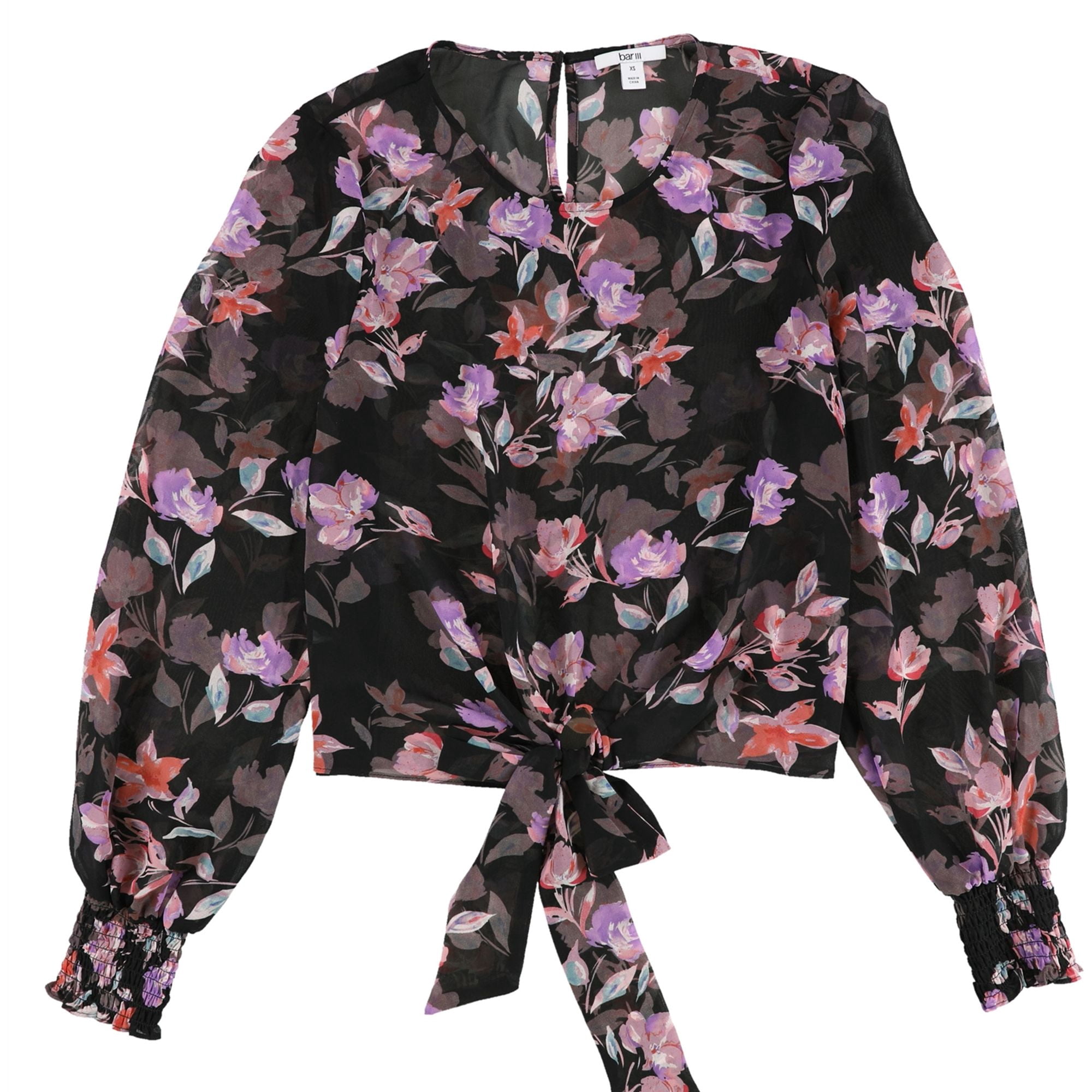 PREORDER long sleeve square neck dress | ditsy bouquet | organic cotton interlock main image 1