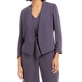 thumbnail image 1 of Bar III Women's Collarless Open-Front Jacket (XS, Dusk), 1 of 2