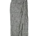 thumbnail image 1 of Bar III Women's Draped Wrap Skirt Gray Size X-Small, 1 of 2