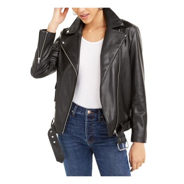 Scoop Women's Faux Leather Moto Jacket - Walmart.com