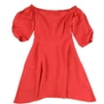 thumbnail image 1 of Bar III Women's Fit Flare a line Dress Orange Size8, 1 of 2