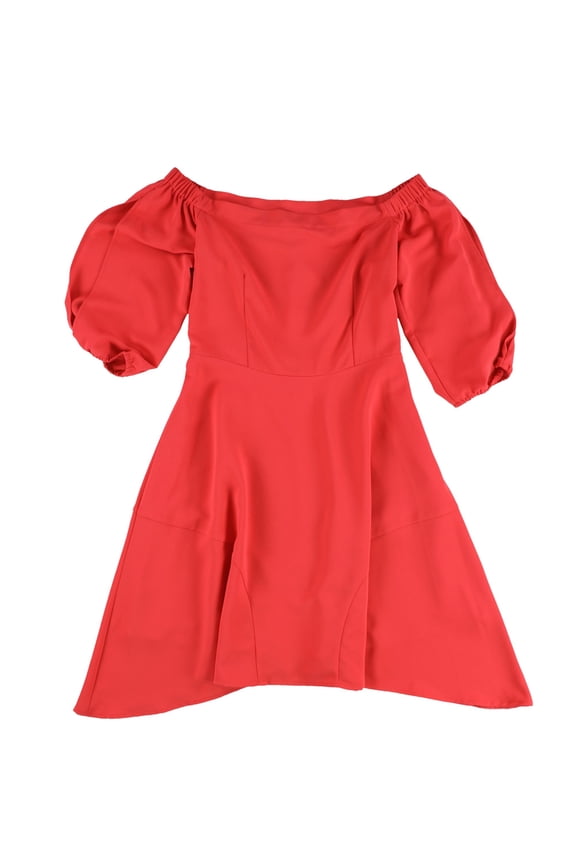 Women's Fit Flare a line Dress Orange Size8