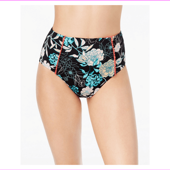 Bar III Women's Moderate Bottom Coverage Bikini Bottoms L/Multi