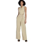 Bar III Womens Nicole Williams English Wide-Leg Pants Beige Khaki Size 6