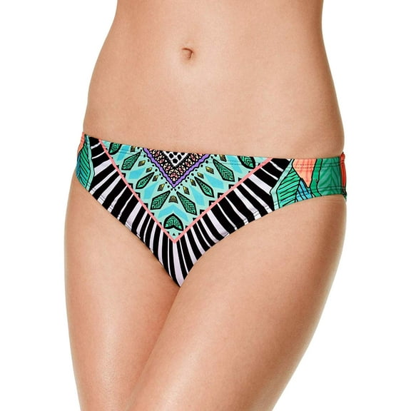 Bar III Women's Printed Cheeky Bikini Bottom, Flock Together, Medium