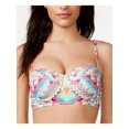 thumbnail image 1 of Bar III Women's Printed Underwire Midikini Top, Medium, 1 of 2