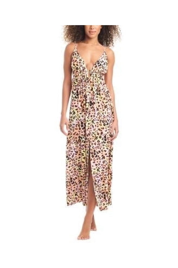 Bar III Womens Animal-Print Swim Cove Multi XL