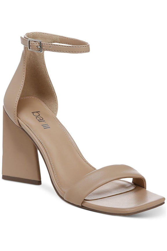 Womens Appel  Open Toe Faux Leather Heels