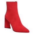 thumbnail image 1 of Bar III Womens Asya  Faux Suede Pointed Toe Booties, 1 of 3