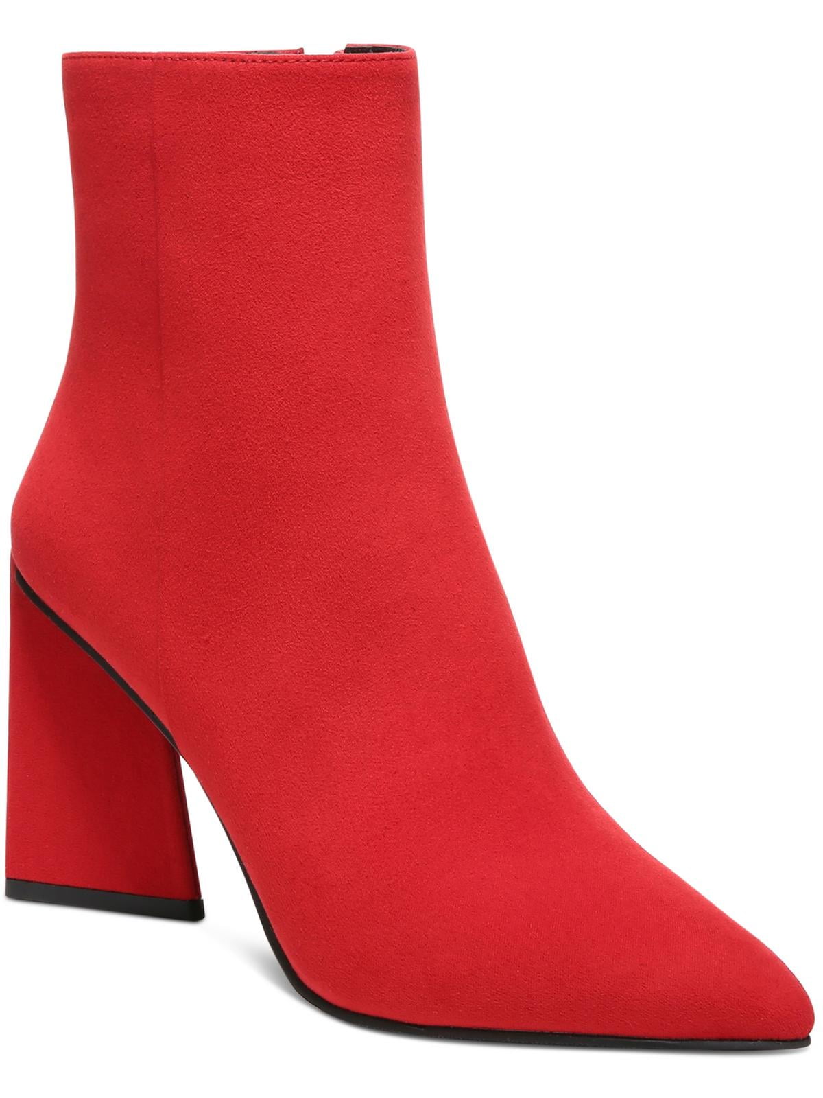 BAR III Womens Red Comfort Asya Pointed Toe Sculpted Heel 