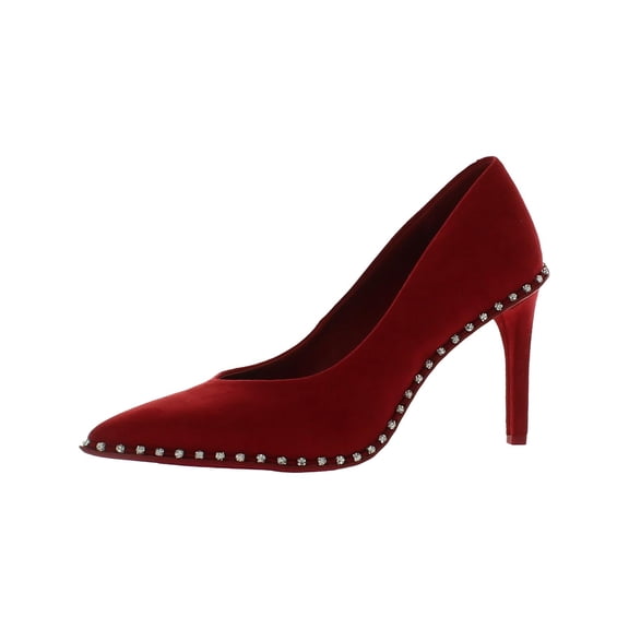 Bar III Womens BINSA Faux Suede Pointed Toe Pumps