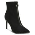 thumbnail image 1 of Bar III Womens Briget Microsuede Front Zipper Booties, 1 of 3