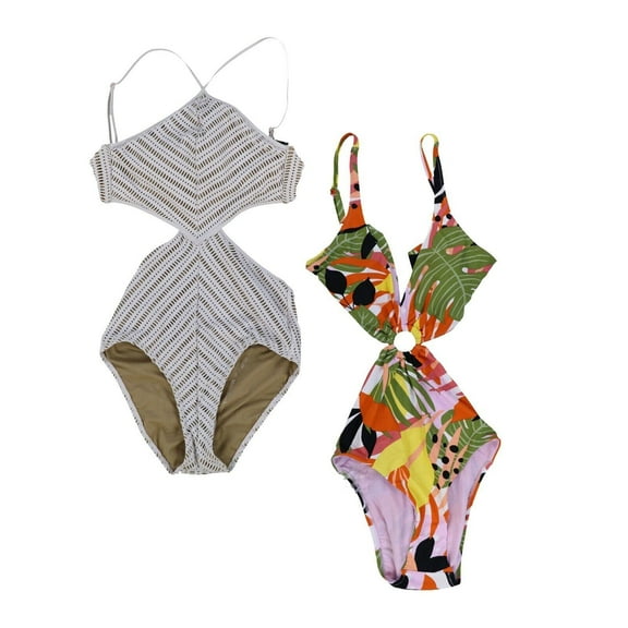 Bar III Women's One Piece Swim Monokini Bathing Suit Swimsuit Swimwear Small New