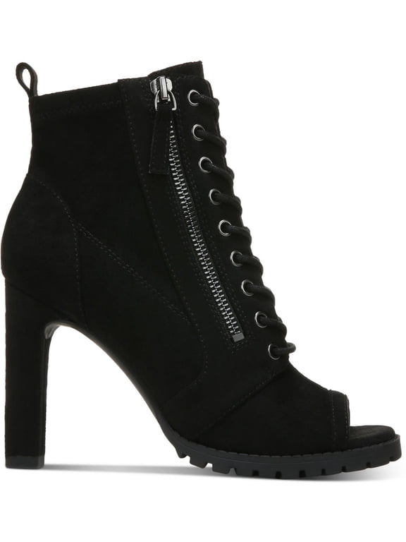 Womens Damas Faux Suede Peep Toe Pumps