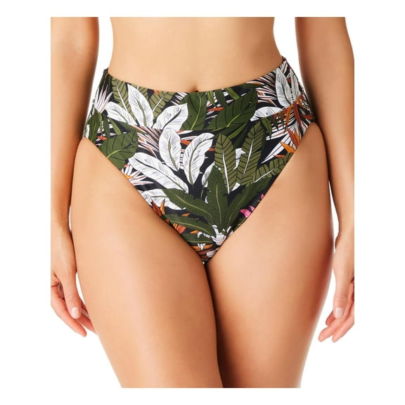 Bar III Womens Floral High-Wasit Swim Bottom Separates